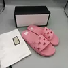 مصمم شرائح نساء رجل النعال العلامة التجارية صندل جلدية حقيقية Flip Flops شريحة أحذية أحذية أحذية غير رسمية بواسطة Fen 002