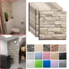 Fonds d'écran 2045pcs Mousse 3D Stickers Muraux Auto-Adhésif Panneau Décor À La Maison Salon Chambre Maison Décoration Salle De Bains Brique Papier Peint 230201