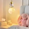 Pendant Lamps Nordic LED Astronaut Chandelier Lights Children's Baby Boy Girl Bedroom Pendent Suspensions Luminaire Lustre Home Decor