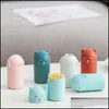 Toothpick Holders Creative Large Diameter Capacity Plastic Tootick Container Household Cute Label Cartoon Bottle Box Drop Delivery H Dhowv