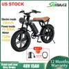 20 tum elcykel 1000W 750W 48V 15AH 4.0 Fat Tire Ebike Cyklar för vuxna 7-växlad mountainbike Elcykel Snow Bike