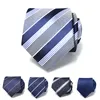 Bow Ties Brand Designers Top Quality 8 CM Striped Tie For Men Fashion Business Luxury Gentleman Work Wedding Necktie Men's GiftBow