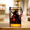 Night Lights Charcoal Lamp Antique Portable Decoration Flameless Battery Powered Fireplace Lantern