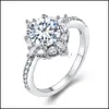 Band Rings Big Stone Ring Fashion Wedding Jewelry With Shining Crystal Cz Diamond Gift 3538 Q2 Drop Delivery Dhhdc