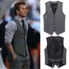 Coletes masculinos Colete Verde Escuro Único Breasted Blended Mens Colete Denim Jeans Colete Jaqueta Slim Fit Casual Formal Business Vest Masculino 230202