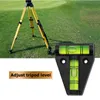 2PC Mini T-type Laser Level Measuring Vertical And Horizontal Spirit Bubble Triangle Green Tools