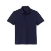 Herrpolos fast färg toppkvalitet kortärmad krokodil polo skjortor sommar bomull casual skjorta för män mode homme