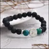 Fios de mi￧angas de charme ajust￡vel Bracelet natural de pedra natural ioga ioga cura Cristal Stretch Buda para mulheres homens Droga JO OTEIB