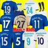 Thailand 22 23 Sterling voetbalshirts Enzo Mount Joao Felix Havertz Mudryk Jorginho Ziyech 2022 2023 Pulisic James voetbalshirt Kante Men Kids Set Kits Uniform