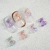 Decorações da arte da unha Aurora Bear Charms fofos 3D Crystal Rhinestones Nails Peças Acessórios Jelly Kawaii Manicure Tipsnail STAC22