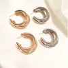 Hoop Earrings C-shaped Water Droplets Circel Geometric Round For Women Girls Jewelry Bridesmaid Ear Clip