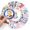 Donald Trump Autocollants 50pcs Trump 2024 Autocollants USA Drapeau Stickers Drapeau Américain YYTLP