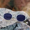 نظارة شمسية شارع Cateye street Shoot Man Women Retro Steampunk Glasses Gothic Oval Metal Frame Gafas Sol Mujersunglasses