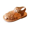 COZULMA Children Summer for Cut-Outs Woven Weave Sandals Girls Roman Soft Sole Leather Shoes Kids Dress Shoe 21-33 0202