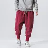 Männer Hosen Chinesischen Stil Harem Streetwear Casual Jogger s Baumwolle Leinen Jogginghose Knöchellange Hosen M5XL 230202