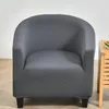 Housses de chaise tricotées housse de canapé Club simple baignoire circulaire de protection chaises de salle à manger RoomChair