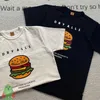 T-shirts voor heren menselijk gemaakt hoogwaardige t-shirts oversized mannen vrouwen hamburger print korte mouw tops tee g230202