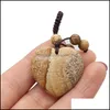 Charms 30mm assortiti cuore pietra naturale nodo corda pendenti per gioielli fai da te che fanno C3 risultati consegna goccia componenti Dh6Cx