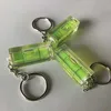 Mini Round Square Spirit Level Bubble With Keychain Precision Scope Horizontal Measuring Kit