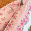 Pillow High Quality Pink Pillowcase Bow Floral Decorative Pillows For Sofa Double-Sided Printed 40x40 Square Cover