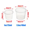 Storage Bottles 50pcs/pack Clear Sauce Cups Boxes Plastic Vinegar Soy Containers With Sealing Lids Disposable For Take-out Food Kitchen