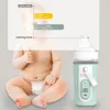 Flaskvärmare sterilisatorer# USB laddar varmare väska isolering täcker uppvärmning för varmt vatten baby bärbara spädbarnsresetillbehör 230202