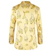 Мужские костюмы Пиджаки TOTURN Гавайский стиль Мужской пиджак Повседневный банановый узор Модный мужской пиджак Высококачественная брендовая куртка Мужская плюс европейский размер 46-58 230202