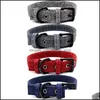 Dog Collars Leashes Collar Fashion Canvas Colorf Print調整可能なピンバックルリングペット用品