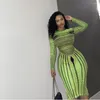 Повседневные платья Женщины o Neck Full Elive Bodycon платье Summer Sexy Sexy Vestidos Fashion Wawear наряды