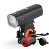 S Bike Rainplroof USB LED 4200MAH MTB المصباح الأمامي المصباح الأمامي مصباح يدوي مائل للدراجة 0202