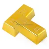 Andra festliga festförsörjningar Replica Gold Bar Fake Golden Brick Blion Movie Prop Novelty Gift Joke Doorstop Paperweight For Hallow DHT1R