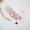 Arrangements de fleurs d'or de Noël simulation de feuille de poudre décoration de festival de feuille d'amour décoration de scène de mariage plante de simulation en plastique en gros