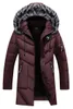 Casaco de inverno masculino moda com capuz parkas engrossar masculino grosso casaco quente longo parka inverno à prova de vento homem jaqueta para roupas masculinas