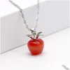 Anhänger Halsketten 9 Farben Apple Cat Eye Stein Perlen Halskette Natürlicher Schmuck Bestes Geschenk für Frauen Drop Lieferung Anhänger Dhl62