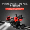 S 4 em 1 Frente LED Frente USB Recarregável Horn Helder Biciclo