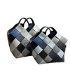 Designer Color woven bags Women Handbags Purses One Shoulder Crossbody Leather Tote Bucket Bag Size 23 or 19 cm