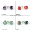 Ohrstecker 8 mm 10 mm Naturstein Edelstahl Weiß Grün Türkis Opal Rosa Amethyst Kristallsteine Druzy Ohrstecker Ohrringe Jude Dhgarden Dhmhc