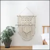 Tapestries Rame Wall Hanging Boho Decor For Apartment Dorm Baby Room Bedroom Nursery Above Bed Walls Art Decoration Drop Delivery Ho Dheyz