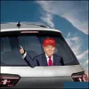 Andra dekorativa klisterm￤rken USA: s presidentvalbil Biden Vindrutan Sticker Trump American Wiper Drop Delivery Home Garden Decor DHGQS