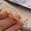 Bangle 5.5-6CM Copper Gold Color Bangles Bracelets For Women Flower Shape Party Jewelry Discounted Items