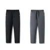 Spodnie męskie swobodne bawełniane spodnie Męskie Solidne grube wodę Dowód Wygodny czarny ładunek joggery spodni plus 5xl 230202