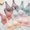 Intimo maternità Reggiseni allattamento in cotone Reggiseno allattamento per l'alimentazione Biancheria intima Abbigliamento Donne incinte Sujetador Lactancia 230201