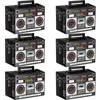 Present wrap 6pcs nyhet boom boxes 80s boombox dekorationer 90s tema pparty box party gynnar hip hop prop radio dekoration