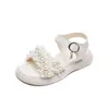 CAPSELLA KIDS Elegante Pearl Beach Scarpe estive per bambini Ragazze Hook Loop Moda Sandali Taglia 21-36 0202