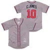 Throwback 1995 1999 Vintage Baseball 10 Chipper Jones Jersey Retro 24 Deion Sanders 47 Tom Glavine 13 Ronald Acuna Jr Syched Cool Base Pullover Red White Grey Blue