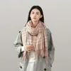 Foulards Color Check Hiver Femme Écharpe Mode Chaud Châle Cachemire Sensation Automne Wrap Cadeau