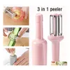 Fruit Vegetable Tools 3 In 1 Mtifunctional Grater Fruits And Vegetables Cutter For Potato Peeler Carrot Cucumber Slicer Kitchen Dr Dhn4R