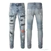 Herenjeans Designerjeans Hiphop Mode Ritsgat Wassen Jean Retro Gescheurd Vouwstiksel Ontwerp Motorrijden Cool Slank