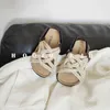 2021 sommer Kinder Hanf Seil Sals Holz Kleie Kleinkind Jungen Mädchen Kork Schuhe Baby Casual Sandale 0202