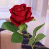 Decorative Flowers 10 Pcs Single Head Velvet Rose Fake Wedding Bridal Bouquet Home Decoration Roses Artificial Garland